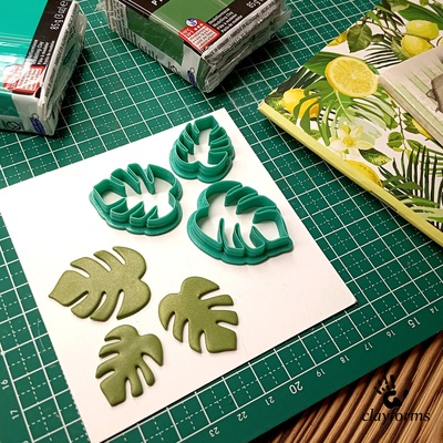 F016 "Листья монстеры (мини)"